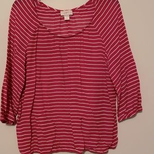 Loft. Large petite blouse. Looks great with jeans or shorts